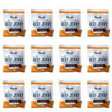 SHARIFA HALAL BEEF JERKY, TERIYAKI, (1 CASE) (12-2.85 OZ. BAGS) – GREAT EVERYDAY HALAL JERKY BEEF MEAT SNACK, 100 % REAL ZABIHA HALAL BEEF, 12G OF PROTEIN, 80 CALORIES, 0G TRANS FAT, & 2G OF CARBOHYDRATES