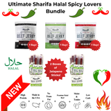 Ultimate Sharifa Halal Spicy Lovers Beef Jerky & Sticks Bundle