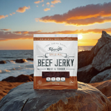 Sharifa Halal Beef Jerky, Original, (1) 2.85 oz. Bag – Great Everyday Halal Jerky Beef Meat Snack, 100 % Real Zabiha Halal Beef, 13g of Protein, 70 Calories, 0g Trans Fat, & 2g of Carbohydrates Brand: SHARIFA HALAL