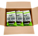 SHARIFA HALAL BEEF JERKY, JALAPENO, (1 Case) (12-2.85 OZ. BAGS) – GREAT EVERYDAY HALAL JERKY BEEF MEAT SNACK, 100 % REAL ZABIHA HALAL BEEF, 13G OF PROTEIN, 70 CALORIES, 0G TRANS FAT, & 2G OF CARBOHYDRATES