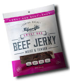 Sharifa Halal Beef Jerky, Sweet BBQ, (1) 2.85 oz. Bag – Great Everyday Halal Jerky Beef Meat Snack, 100 % Real Zabiha Halal Beef, 12g of Protein, 80 Calories, 0g Trans Fat, & 2g of Carbohydrates